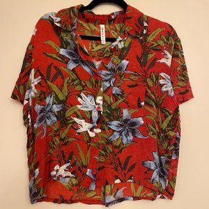 RVCA Women's Hawaiian button up